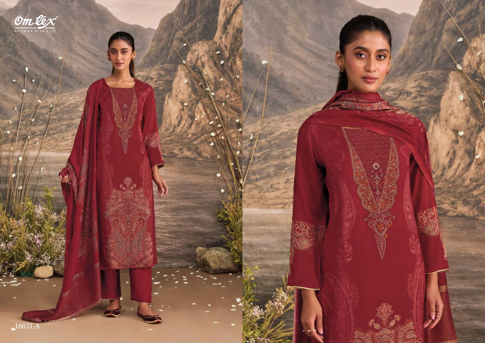 EMBER By Om Tex 16031 SERIES Beautiful Festive Suits Stylish Colorful Fancy Casual Wear & Ethnic Wear MUSLEEN SILK Dresses At Wholesale Price